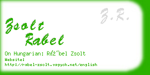 zsolt rabel business card